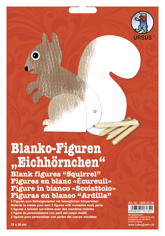 Figurines Blanco 350gr 18x20cm - Écureuil